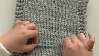 Learn to Knit  Knitting Tension Explained  UK [upl. by Ayor]