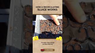 How A Recirculating Sluice Box Works  COMPLETE PROSPECTING shorts [upl. by Haeli]