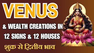 Venus ampMoney Creation in12 Signamp Houses In Bhrigu Nandi NadiLearn complete methodastrologyVenus [upl. by Steffie]