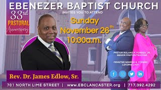 The Celebration of Worship with guest Rev Dr James R Edlow Sr 26 November 2023 [upl. by Nnek]