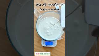 Melk IJs recept met ijsmachine 🍨 Zonder ei ijsmaken ijsmachine italiaansijs alleitaliaanse [upl. by Narcho949]