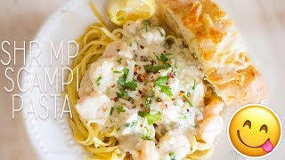 SHRIMP SCAMPI PASTA  Lunch or Dinner Idea [upl. by Landis320]