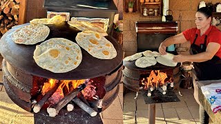 Las Mas Tradicionales Tortillas de Harina en el Pueblo  La Herencia de las Viudas [upl. by Oretna]