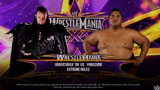 Undertaker vs yokozuna Extreme rules match WWE 2k24 PS5 game play [upl. by Rosalie]