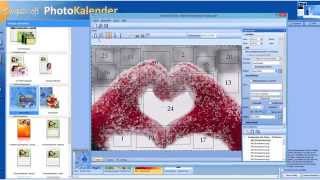 Adventskalender mit eigenen Fotos erstellen  AquaSoft PhotoKalender 3 [upl. by Ahsercul636]