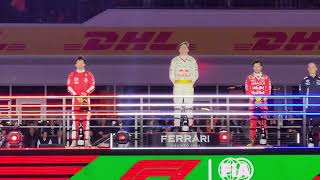 Podium Ceremony After The 2023 Formula 1 Las Vegas Grand Prix [upl. by Asirrom]