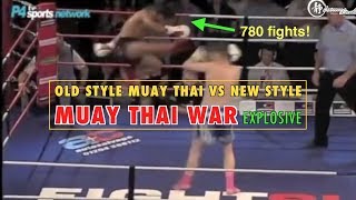 Explosive War Old Style vs New Style Muay Thai [upl. by Harbed]