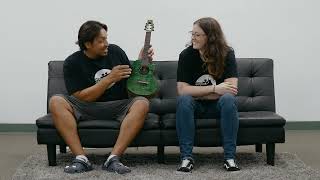 Flight Comet EQA Tenor Ukulele in Green Review [upl. by Nevur505]