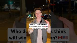 Who do Canadians think will win the Election🇨🇦🇺🇸 gambling election2024 [upl. by Annaig530]