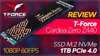 Review SSD M2 NVMe PCIe 40 TEAMGROUP TForce Cardea Zero Z440 1TB 1080P 60FPS  En Español [upl. by Galitea]