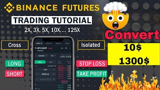 100 Profit🤑 Turn 10 to 1300 🤯 Futures Trading in Binance  Futures Trading Practical Guide [upl. by Perceval]