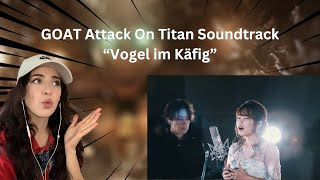 Hiroyuki Sawano “Attack on Titan” Vogel im Käfig live YOUSEEBIGGIRLTT  REACTION [upl. by Akemahs]