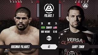 GARY TONON vs UFCs ROUSIMAR PALHARES  Legendary BJJ Full Match  POLARIS PRO [upl. by Nnyrb]