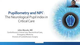 Pupillometry and NPi The Neurological Pupil index in Critical Care Medicine [upl. by Hana]