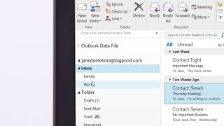 How to organise your emails in Outlook [upl. by Spiers454]