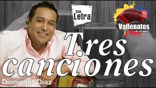 Tres Canciones  Diomedes Díaz  La Ventana Marroncita  Con Letra Video Lyric [upl. by Litton]