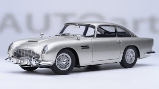 Unboxing The Autoart Aston Martin DB5 Goldfinger 118 Model Car 2024 [upl. by Ahsaeym]