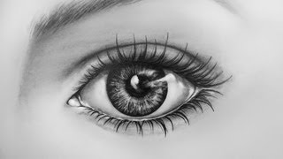 How To Draw An Eye Time Lapse  Learn To Draw a Realistic Eye with Pencil [upl. by Ibson]