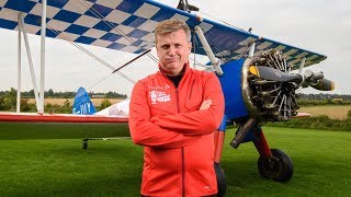 Aled Jones wing walking in the air for Global’s Make Some Noise [upl. by Drud]