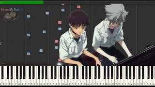 Neon Genesis Evangelion  Quatre Mains  Piano Tutorial [upl. by Enreval]