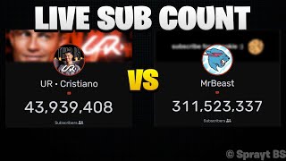 Live Sub Count of UR Cristiano Ronaldo New Channel [upl. by Nahsrad158]