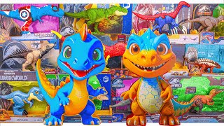 Unboxing Review Jurassic World  Dino Mystery Box RC Raptor Giant Dino Eggs Transformer TRex ASMR [upl. by Dleifxam878]