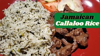 Callaloo Rice Recipe How to make Jamaican Callaloo RiceChannesCooking [upl. by Orling587]