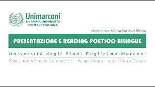 Presentazione e Reading Poetico Bilingue [upl. by Aerdma]