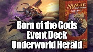 Born of the Gods Event Deck Underworld Herald Unboxing and Review [upl. by Dyana]