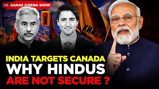 Hindu Mandir Attacked in Canada India Blames Justin Trudeau and Khalistanis [upl. by Eneiluj]