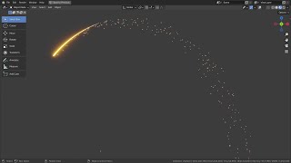 Blender Tutorial  Particle trail in less than 5 minutes [upl. by Amrita748]