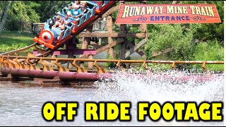 Runaway Mine Train at Six Flags Great Adventure OffRide Footage No Copyright [upl. by Mutz]