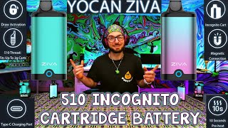 DAB ANYWHERE YOCAN ZIVA INCOGNITO CARTRIDGE BATTERY FOR DISCRETIONARY DABBING [upl. by Beach]