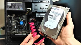 Как подключить второй жесткий диск HDD SSD к компьютеру [upl. by Odnalro879]