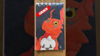 Guilmon From Digimon Tamers digimon drawing goodboy art [upl. by Lamprey]