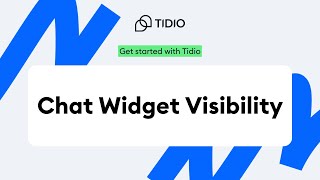 Tidio Chatbot Widget Visibility I Full tutorial  Tidio onboarding [upl. by Ru]