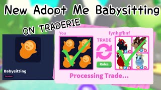 NEW ADOPT ME BABYSITTING METHOD ON TRADEIRE [upl. by Ecirtnahs435]