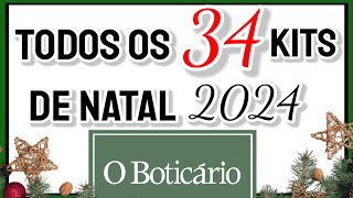 Compilado de TODOS os 34 KITS de NATAL DO BOTICÁRIO 2024 [upl. by Savanna]