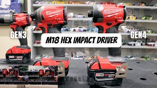 Milwaukee M18 Hex Impact Driver 285320 Gen3 vs 295320 Gen4 [upl. by Reuven]