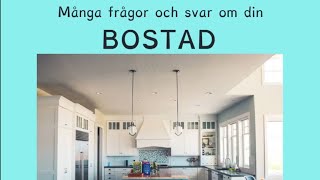 Frågor och svar om BOSTAD [upl. by Martsen886]