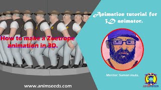 How to make a Zoetrope animation in 3D [upl. by Player]