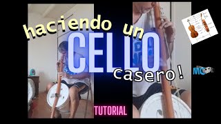 como hacer un cello casero [upl. by Jobie18]