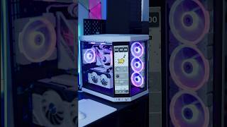 The cleanest pc I’ve built using the Y70 touch hyte hytey70 whitepcbuild 4070super custompc [upl. by Nangem956]