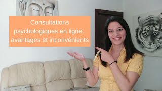 Consultations psychologiques en ligne  avantages et inconvénients [upl. by Rosana640]