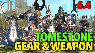 Every new Tomestone of Comedy Gear and Weapon  FFXIV Patch 64 [upl. by Kristian]