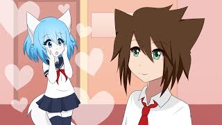 Notice Me Senpai  Wolfychu sings Yandere simulator animation [upl. by Manuel]