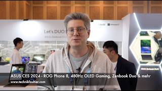 ASUS CES 2024 ROG Phone 8 480Hz OLED Gaming Zenbook Duo amp mehr [upl. by Inaj]