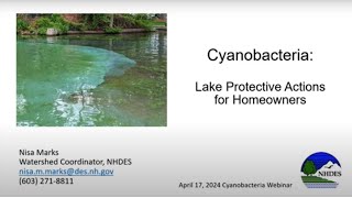 Cyanobacteria Webinar Series 3  Lake Protection Actions for Homeowners [upl. by Aralk566]