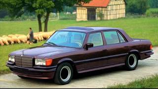 Mercedes W116 AMG Lorinser Brabus tuning specials 70th 80th [upl. by Laiceps113]