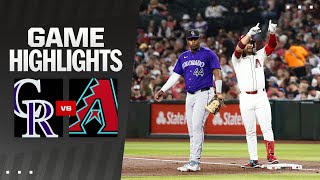 Rockies vs Dbacks Game Highlights 32924  MLB Highlights [upl. by Nyvar]